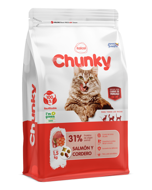Chunky gato adulto salmon 8kg