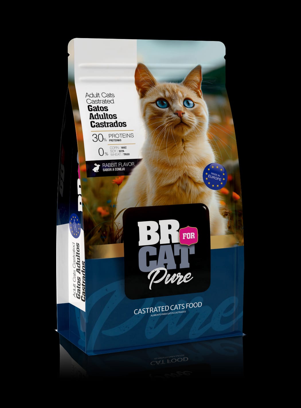 BR Gato Adulto Castrado (Pollo, Salmón, Atún, Conejo o Pavo) - Imagen 3
